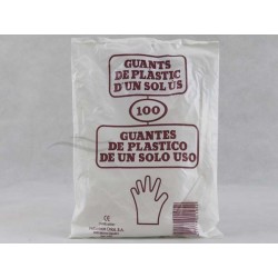 Paquete guantes plasticos